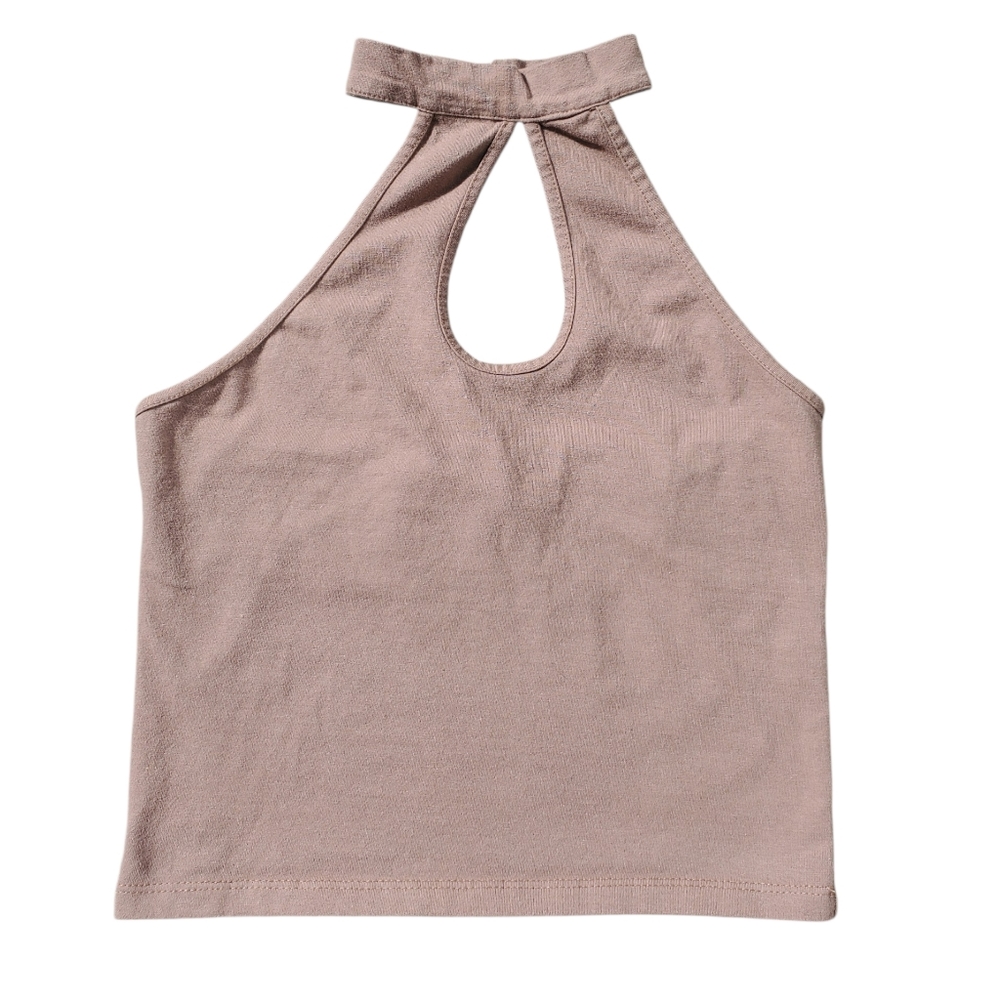 Polly & Esther Brown Cropped Tank Top